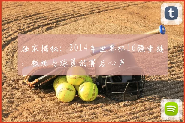 独家揭秘：2014年世界杯16强重播，教练与球员的赛后心声